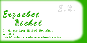 erzsebet michel business card